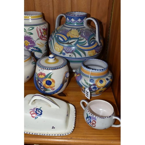 341 - A COLLECTION OF POOLE POTTERY, twenty seven pieces to include a large Traditional Ware Carter Stable... 