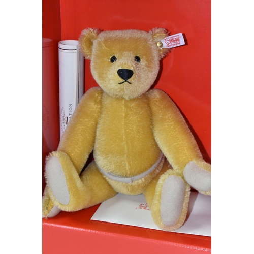 359 - A BOXED STEIFF HAMLEYS 'RICHARD STEIFF ONE HUNDRED YEARS 1902-2002 CELEBRATION BEAR', no 660825, the... 