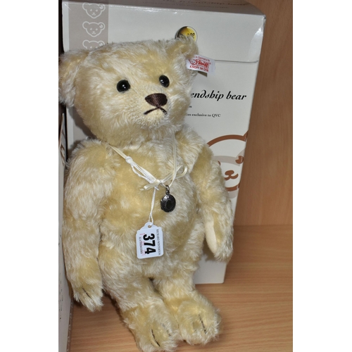 374 - A BOXED STEIFF LIMITED EDITION 'ANNA - THE FRIENDSHIP BEAR', no 661952, jointed in blond mohair 'fur... 