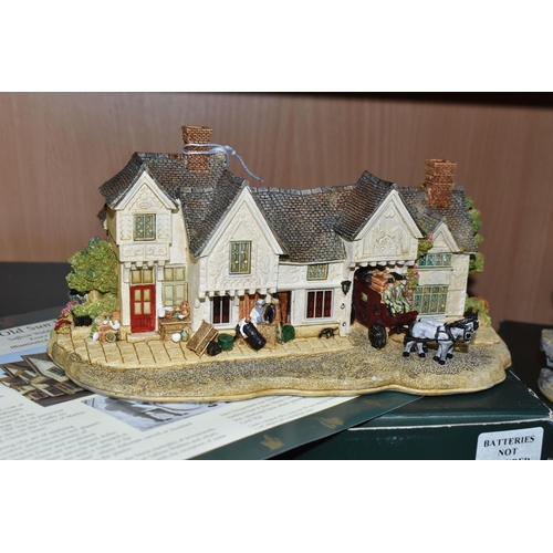 387 - TWO BOXED LIMITED EDITION LILLIPUT LANE SCULPTURES, comprising 'The Old Sun Inn', L2796, with certif... 