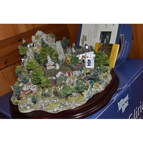 404 - A LIMITED EDITION LILLIPUT LANE 'CONISTON CRAG' SCULPTURE, 0222/3000, with original box, certificate... 