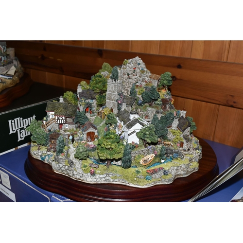 404 - A LIMITED EDITION LILLIPUT LANE 'CONISTON CRAG' SCULPTURE, 0222/3000, with original box, certificate... 