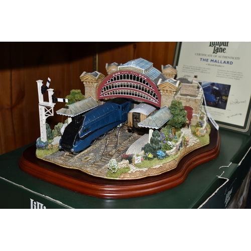 406 - A LIMITED EDITION LILLIPUT LANE 'THE MALLARD - RECORD BREAKER' SCULPTURE L2459, 0560/1500 pieces, wi... 