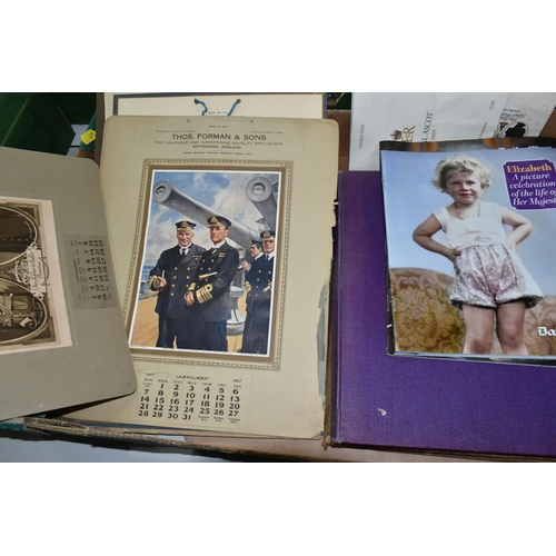 421 - ONE BOX OF ROYAL EPHEMERA featuring two books, George V & Edward VIII and King Emperors Jubilee, Tho... 