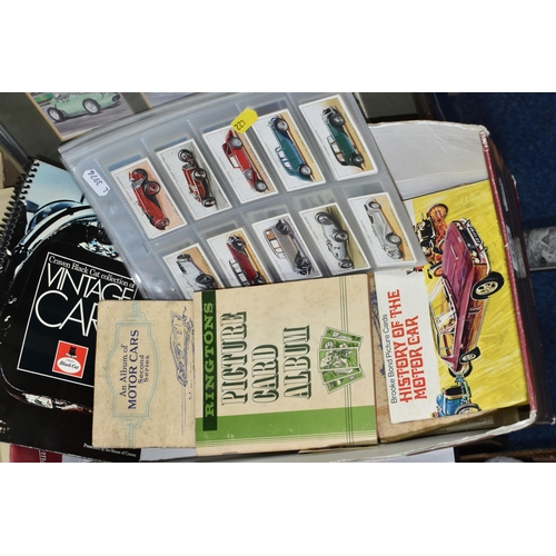 422 - ONE BOX & FIVE FRAMED CIGARETTE CARD COLLECTIONS to include full, part sets and odds, subjects inclu... 