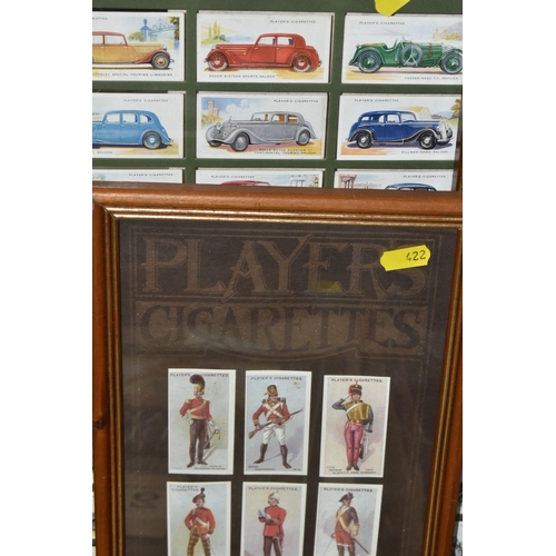 422 - ONE BOX & FIVE FRAMED CIGARETTE CARD COLLECTIONS to include full, part sets and odds, subjects inclu... 