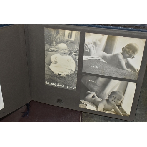 424 - ONE BOX OF PHOTOGRAPHS & POSTCARDS in four albums and loose, the photographs include a holiday in N.... 