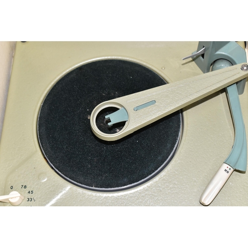 542 - TWO BOXES AND LOOSE RECORDS, RECORD PLAYER, PICNIC SET, METAL WARE AND MISCELLANEOUS ITEMS, to inclu... 