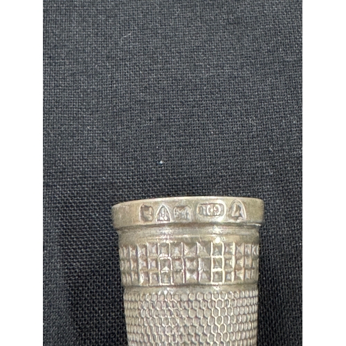 113 - A 'CHARLES HORNER' THIMBLE AND WRISTWATCHES, textured silver thimble hallmarked 'Charles Horner' Che... 