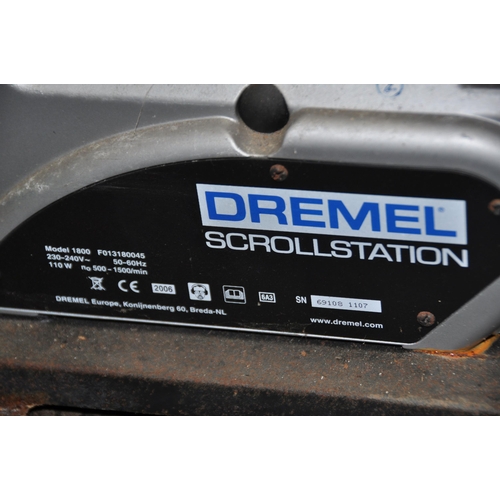 1068 - A DREMEL MODEL 1800 SCROLLSTATION with disc sander fitted (PAT pass and working)