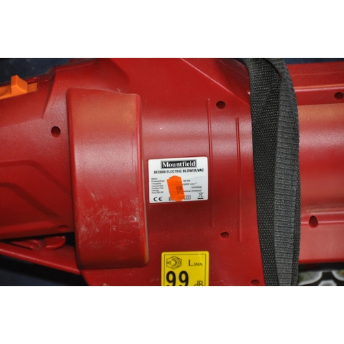 1087 - A MOUNTFIELD BE2800 GARDEN BLOWER/VAC with original box (PAT pass and working) and a Faithful 1/4in ... 