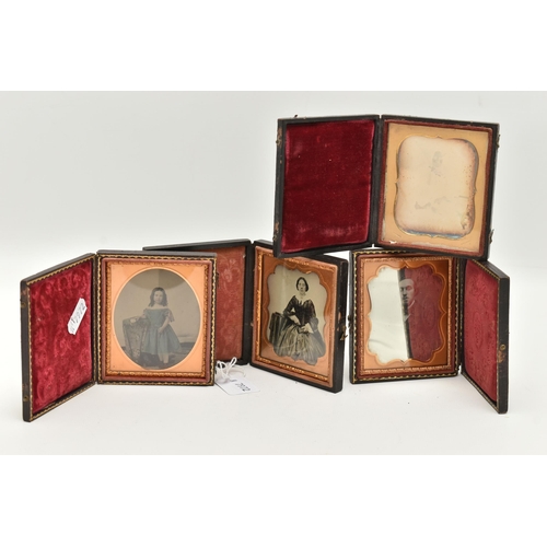 78 - FOUR EARLY 20TH CENTURY DAGUERREOTYPES, one depicting a child, one depicting a gentleman, one depict... 