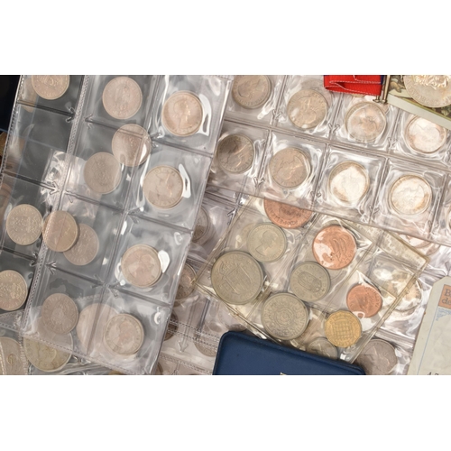 100 - A LARGE STORAGE BOX OF ROYAL MINT AND OTHER MIXED COINS AND COMMEMORATIVES, to include uncirculated ... 