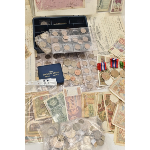 100 - A LARGE STORAGE BOX OF ROYAL MINT AND OTHER MIXED COINS AND COMMEMORATIVES, to include uncirculated ... 