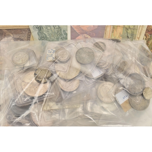 100 - A LARGE STORAGE BOX OF ROYAL MINT AND OTHER MIXED COINS AND COMMEMORATIVES, to include uncirculated ... 