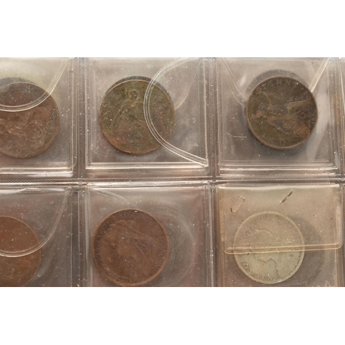 105 - A COIN ALBUM CONTAINING MOSTLY MID 20TH CENTURY UK COINS, to include copper and silver content Halfc... 