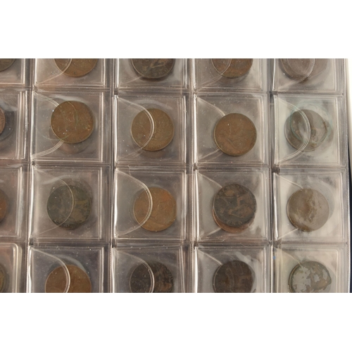 105 - A COIN ALBUM CONTAINING MOSTLY MID 20TH CENTURY UK COINS, to include copper and silver content Halfc... 