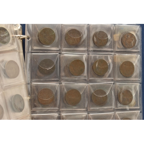 105 - A COIN ALBUM CONTAINING MOSTLY MID 20TH CENTURY UK COINS, to include copper and silver content Halfc... 