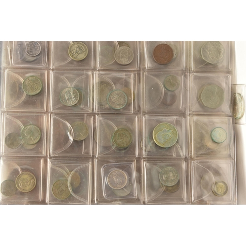 105 - A COIN ALBUM CONTAINING MOSTLY MID 20TH CENTURY UK COINS, to include copper and silver content Halfc... 