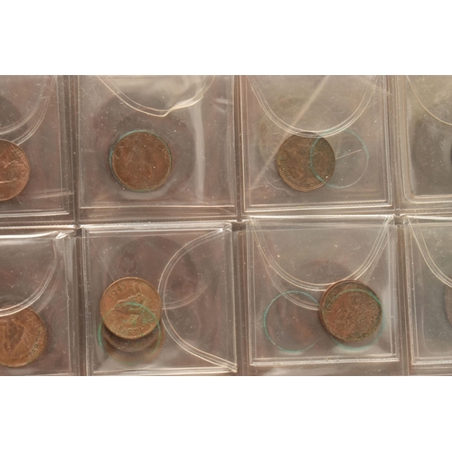 105 - A COIN ALBUM CONTAINING MOSTLY MID 20TH CENTURY UK COINS, to include copper and silver content Halfc... 