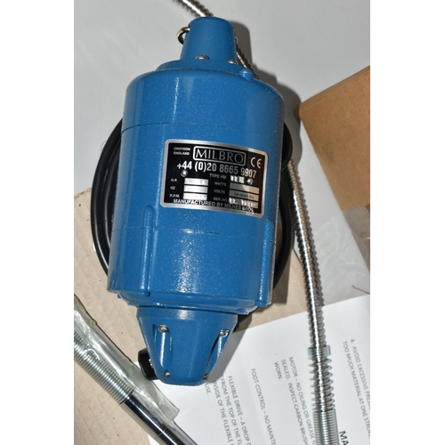 116 - A BOXED 'MILBRO MOTOR UNIT', milbro pendant drill with fix hand piece, 12,000 R.P.M, 24 volts, EU pl... 