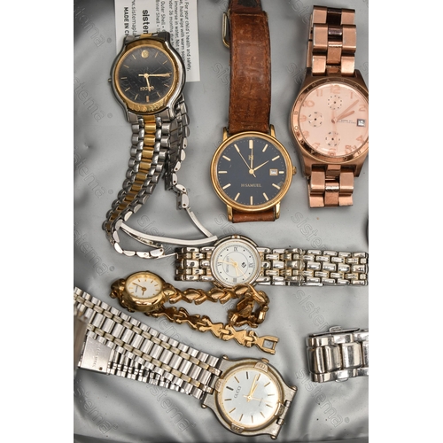 98 - A SELECTION OF WATCHES, to include Armani Exchange, Seiko, DKNY, Guess, Marc Jacobs, Sekonda, Nike, ... 