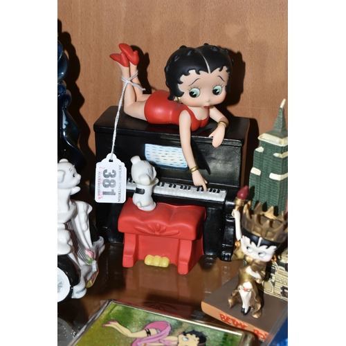 381 - A COLLECTION OF BETTY BOOP MUSICAL ORNAMENTS AND TRADING CARDS, comprising a Harvest Moon limited ed... 