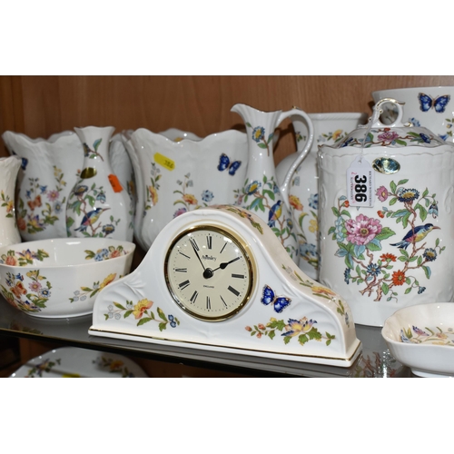 386 - A LARGE QUANTITY OF AYNSLEY 'COTTAGE GARDEN' AND 'PEMBROKE' PATTERN TEA AND GIFTWARE, comprising a m... 