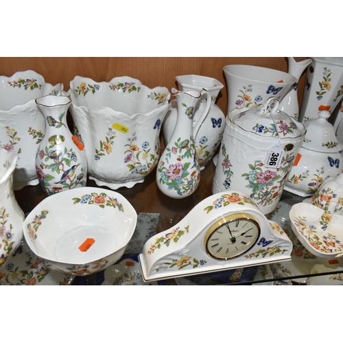 386 - A LARGE QUANTITY OF AYNSLEY 'COTTAGE GARDEN' AND 'PEMBROKE' PATTERN TEA AND GIFTWARE, comprising a m... 