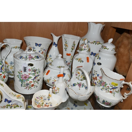 386 - A LARGE QUANTITY OF AYNSLEY 'COTTAGE GARDEN' AND 'PEMBROKE' PATTERN TEA AND GIFTWARE, comprising a m... 