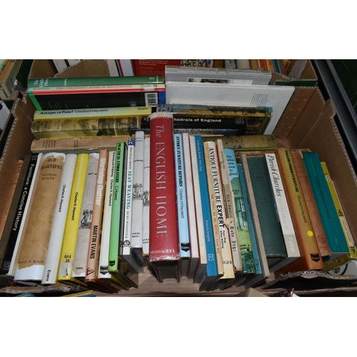 427 - FOUR BOXES OF BOOKS to include four Folio Society titles comprising Greek Myths I & II (without slee... 