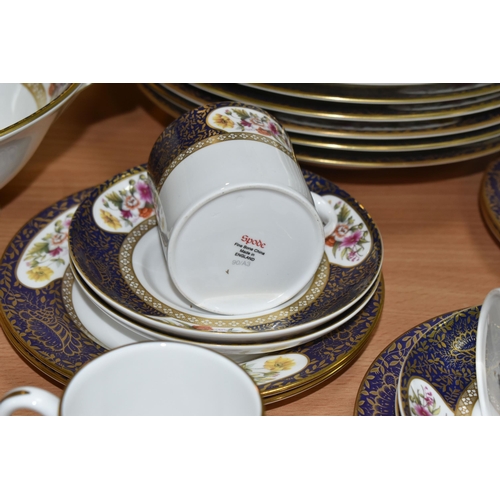 431 - A FORTY-FOUR PIECE SPODE CABINET COLLECTION ARUNDEL PATTERN DINNER AND COFFEE SERVICE comprising two... 