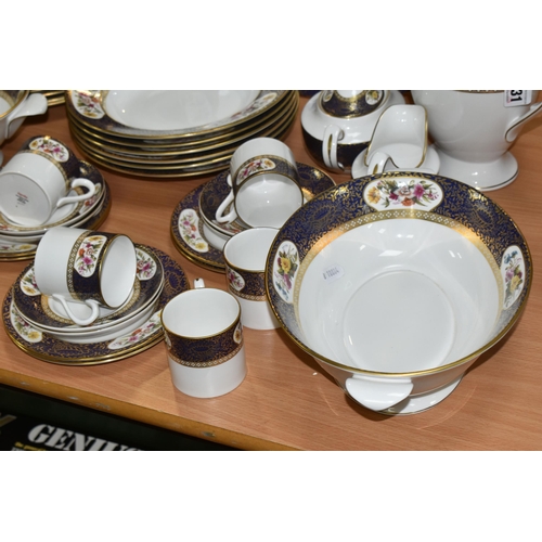 431 - A FORTY-FOUR PIECE SPODE CABINET COLLECTION ARUNDEL PATTERN DINNER AND COFFEE SERVICE comprising two... 