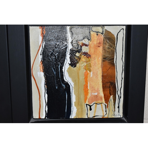 437 - SUZANNE METZ (SOUTH AFRICA / CANADA) TWO ABSTRACT STUDIES ON CANVAS, both signed bottom right and ve... 