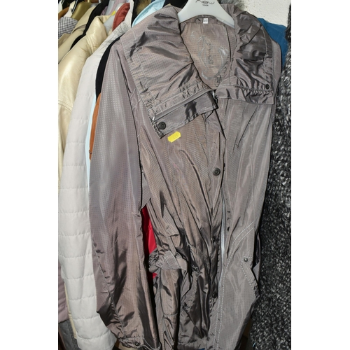 445 - A LARGE COLLECTION OF LADIES COATS, approximately 40 ladies coats sizes vary from 10,12,14 and 16, t... 