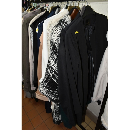 445 - A LARGE COLLECTION OF LADIES COATS, approximately 40 ladies coats sizes vary from 10,12,14 and 16, t... 