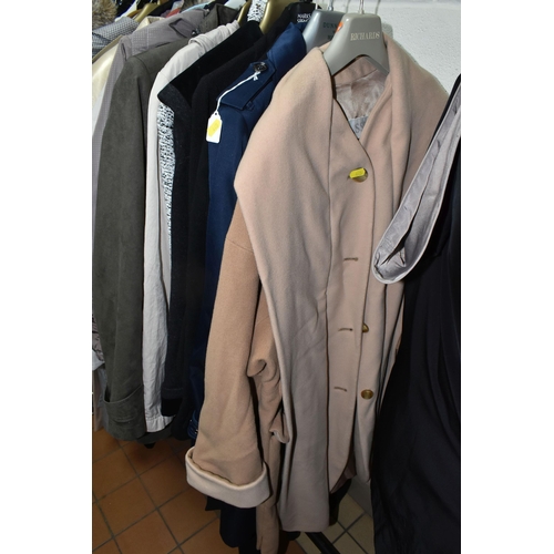 445 - A LARGE COLLECTION OF LADIES COATS, approximately 40 ladies coats sizes vary from 10,12,14 and 16, t... 