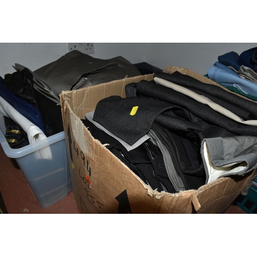 454 - SIX BOXES OF LADIES AND MENS TROUSERS AND JEANS, to include named branded men's jeans/trousers Versa... 