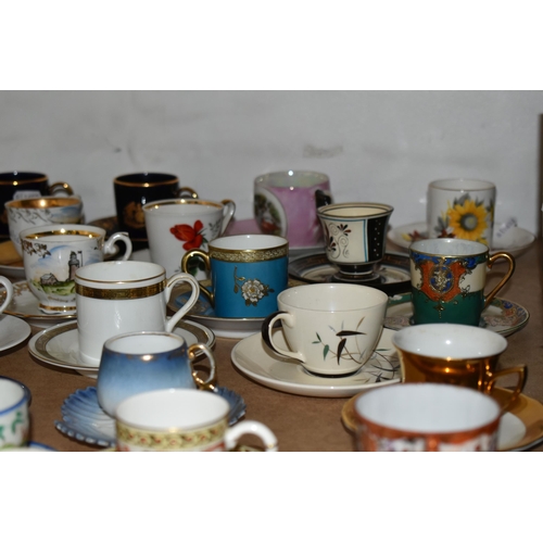 461 - A LARGE SELECTION OF TEA/COFFEE CUPS AND SAUCERS, varies designs comprising of oriental, fruit, flor... 