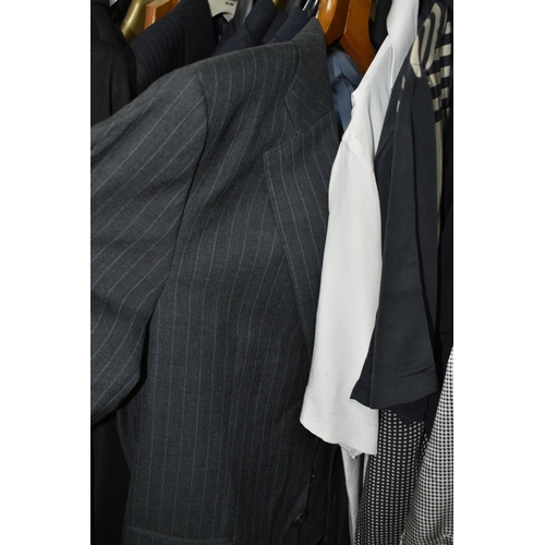 505 - 'LAS VEGAS' - ONE BOX AND THIRTY TWO PIECES OF GENTLEMENS SUITS, JACKETS AND SHIRTS, comprising a bl... 