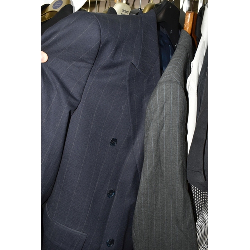 505 - 'LAS VEGAS' - ONE BOX AND THIRTY TWO PIECES OF GENTLEMENS SUITS, JACKETS AND SHIRTS, comprising a bl... 