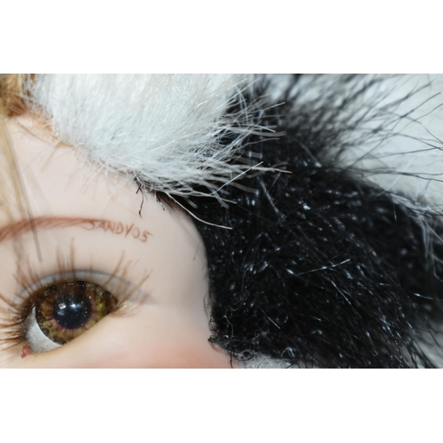 509 - FOUR MIXED SANDRA WILLIAM CREATION ANTHROPORMORPHIC DOLLS to include Angel Love in Panda form, Tessi... 