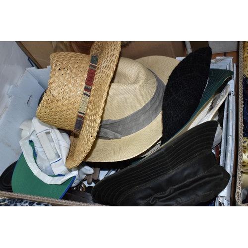 511 - SIX BOXES OF HOME, MEN'S AND WOMEN'S ACCESSORIES to include two boxes of assorted ties from named ma... 