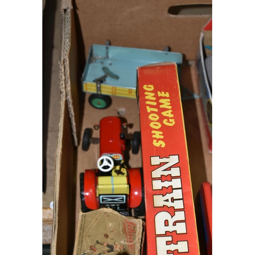 578 - A QUANITY OF ASSORTED TOYS AND GAMES, to include boxed Schuco Telesteering 3000 car, not tested, gre... 