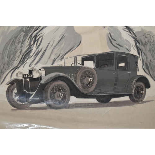 589 - DANIEL LEBIER (FRENCH 1941) TWO MOTORING THEMED LIMITED EDITION PRINTS, signed and numbered 13/175 t... 