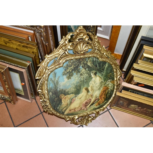 593 - A QUANTITY OF DECORATIVE PICTURES AND PRINTS TO INCLUDE PRINT REPRODUCTIONS OF PAINTINGS, artists in... 