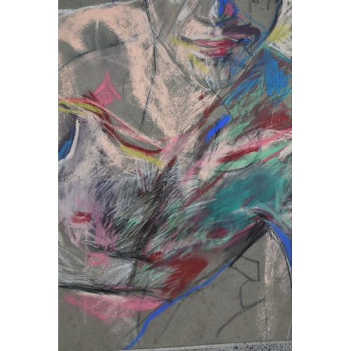 605 - LOUISE FRITSCH (FRENCH CONTEMPORARY) PORTRAIT STUDY OF A MALE FIGURE, signed and dated (19)94 bottom... 