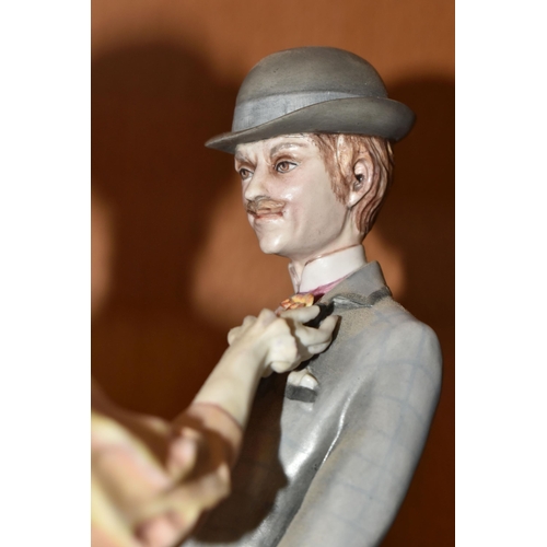 333 - AN ALBANY FINE CHINA LIMITED EDITION FIGURE GROUP, 'Rendezvous', with certificate numbered 21/100, h... 