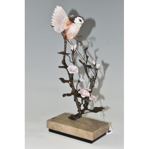 334 - A BOXED ALBANY FINE CHINA LONG TAILED TIT FIGURE, a limited edition from the Titmice Series by David... 