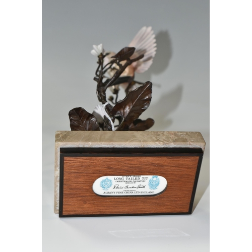 334 - A BOXED ALBANY FINE CHINA LONG TAILED TIT FIGURE, a limited edition from the Titmice Series by David... 